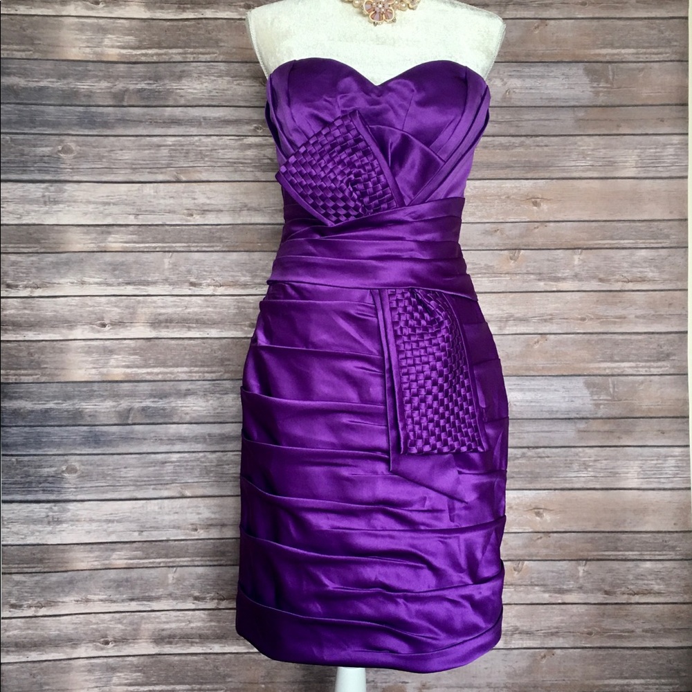 🔥New Terani Couture Purple Prom Gown 8/S - Picture 1 of 8